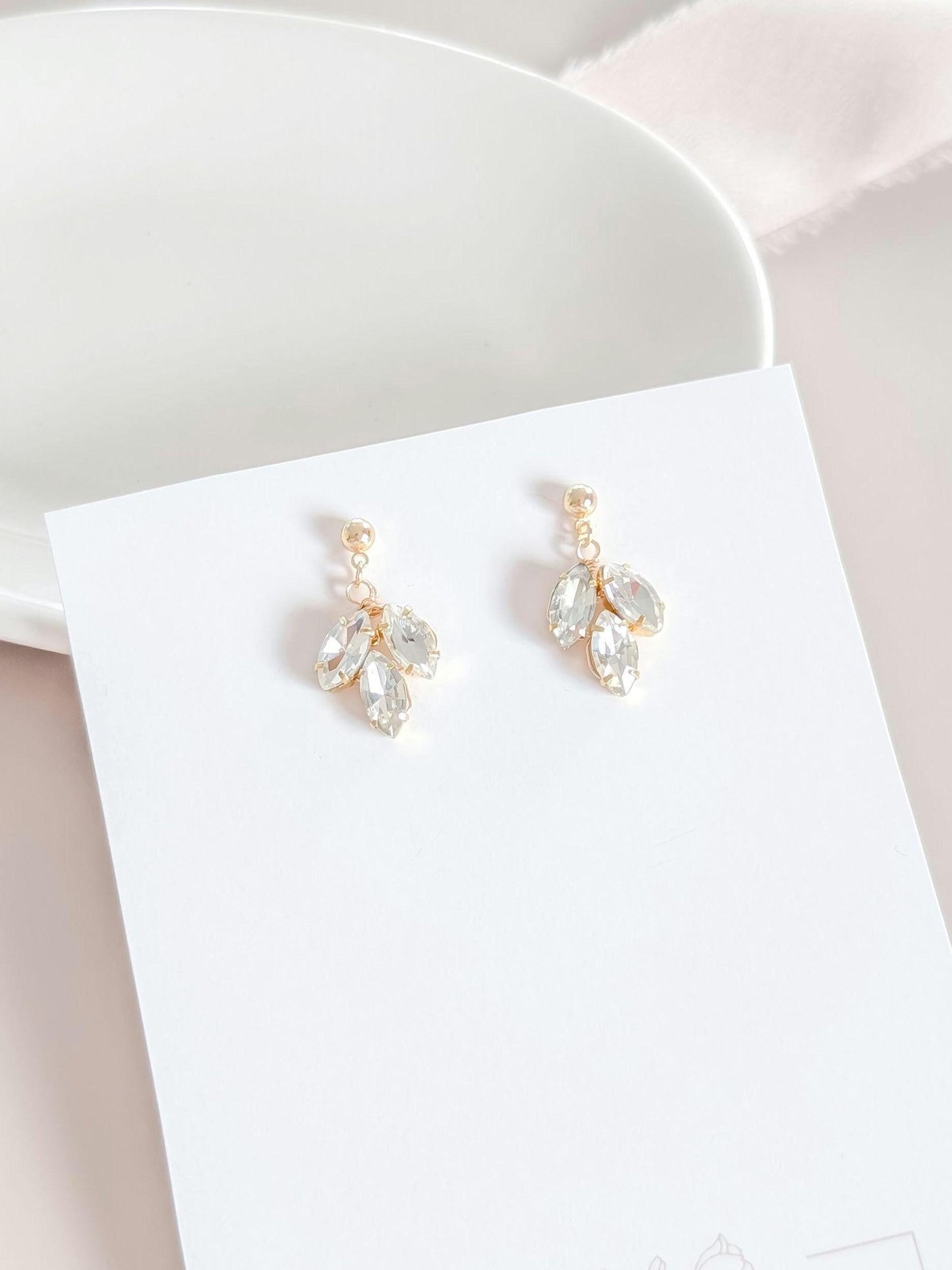Chloe - Crystal Drop Earring Bridal Jewelry