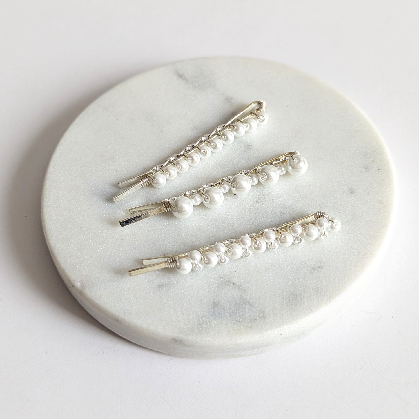Madeline - Pearl Bobby Pins (Set of 3)