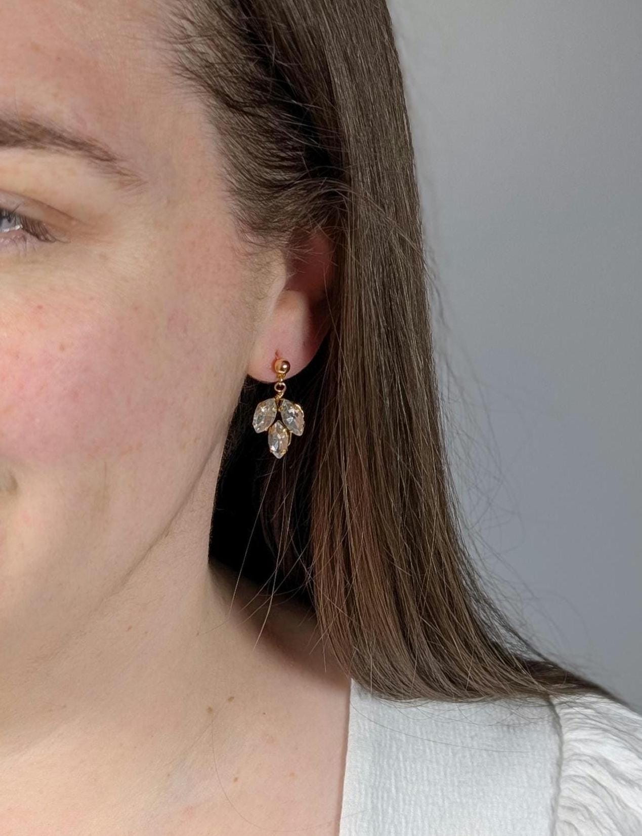 Chloe - Crystal Drop Earring Bridal Jewelry