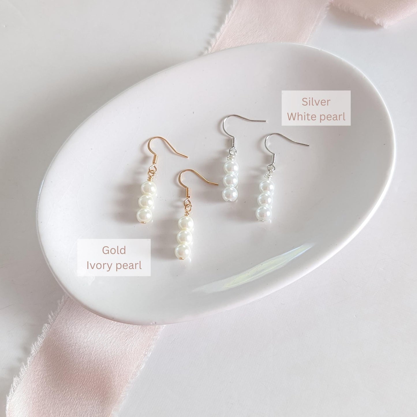 Lexi - Statement Bridal Pearl Hoop Earrings