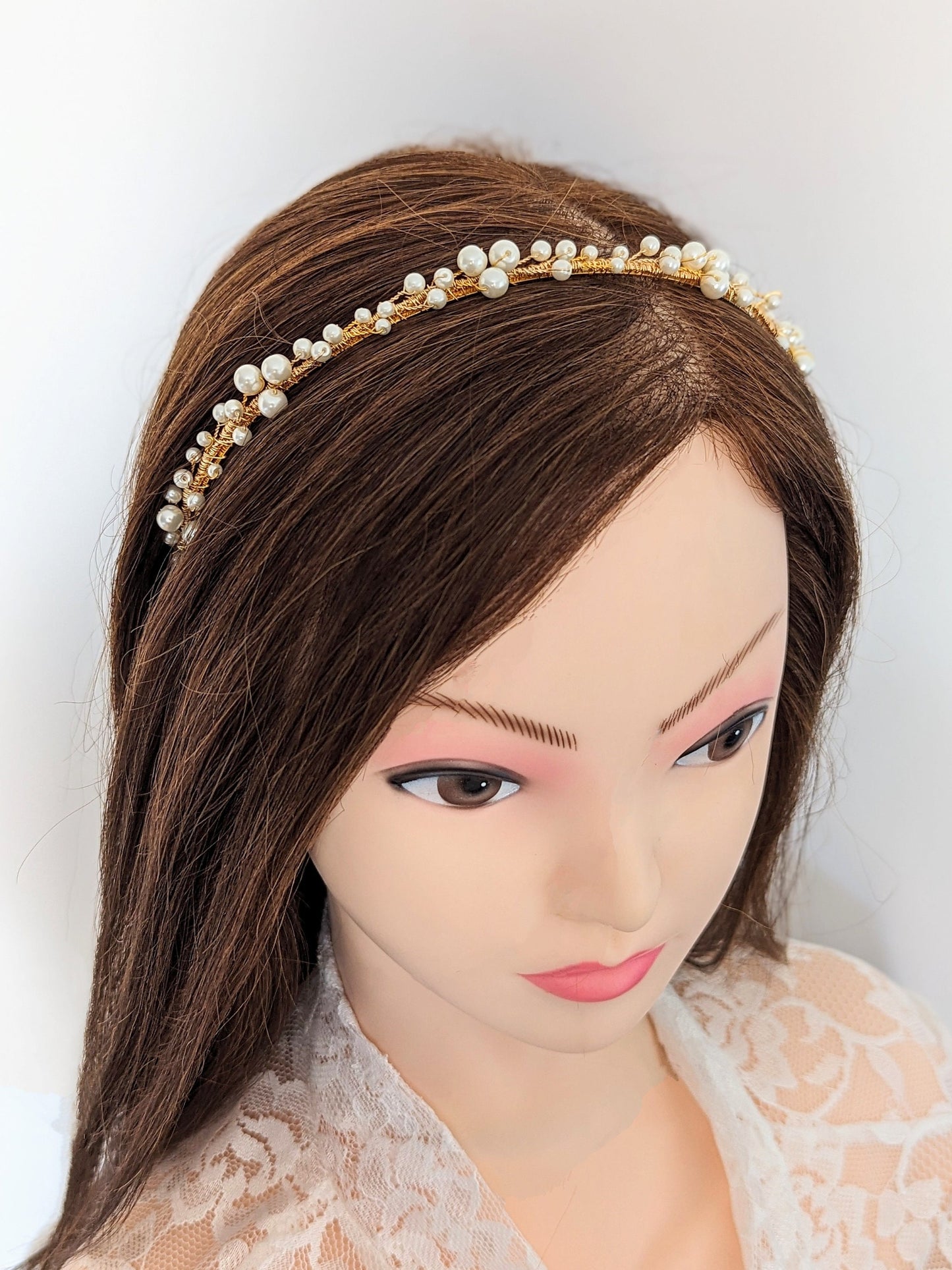 Eloise - Pearl Cluster Bridal Headband