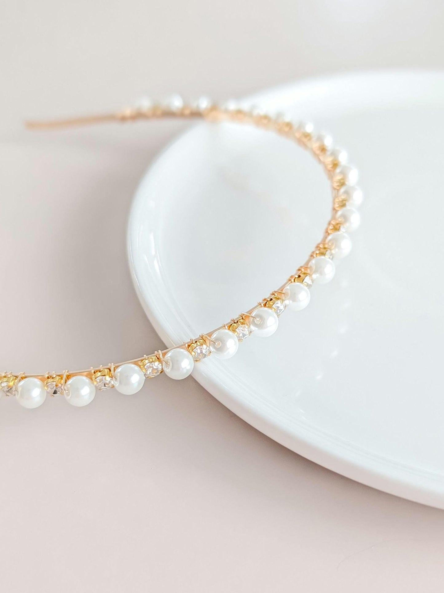 Avery - Pearl & Crystal Bridal Headband