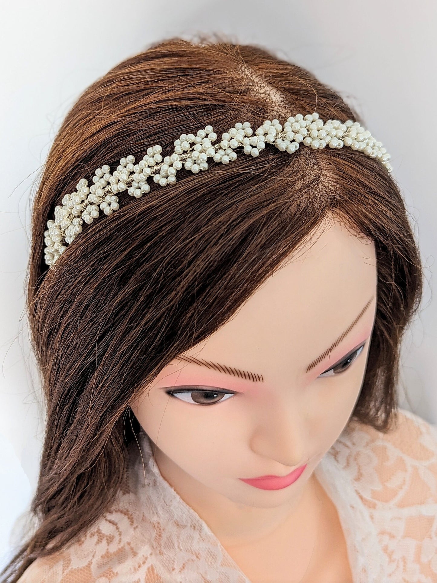 Sylvie – Baby’s Breath Inspired Pearl Headband