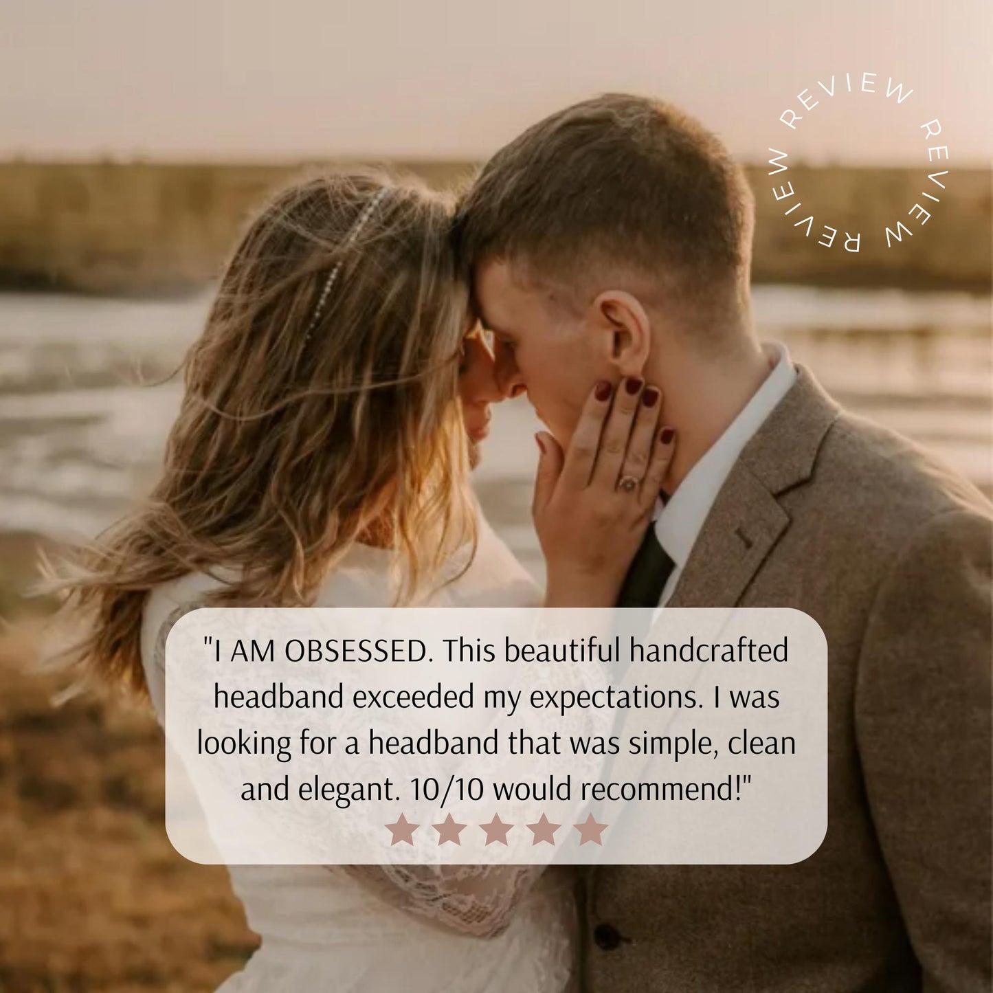 Kayla - Thin Pearl Headband Minimalist Bride