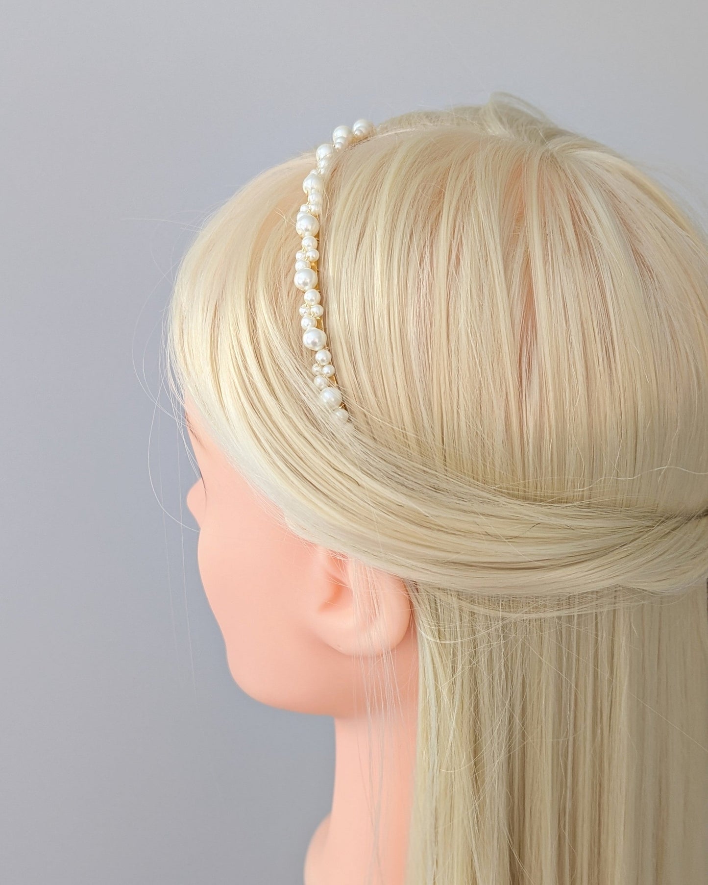 Kate - Dainty Pearl Bridal Headband