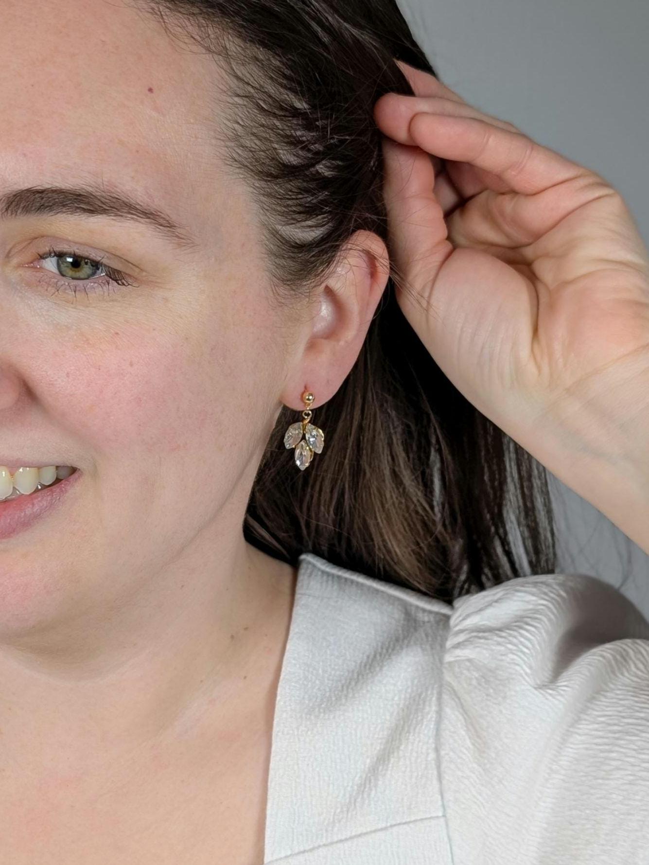 Chloe - Crystal Drop Earring Bridal Jewelry