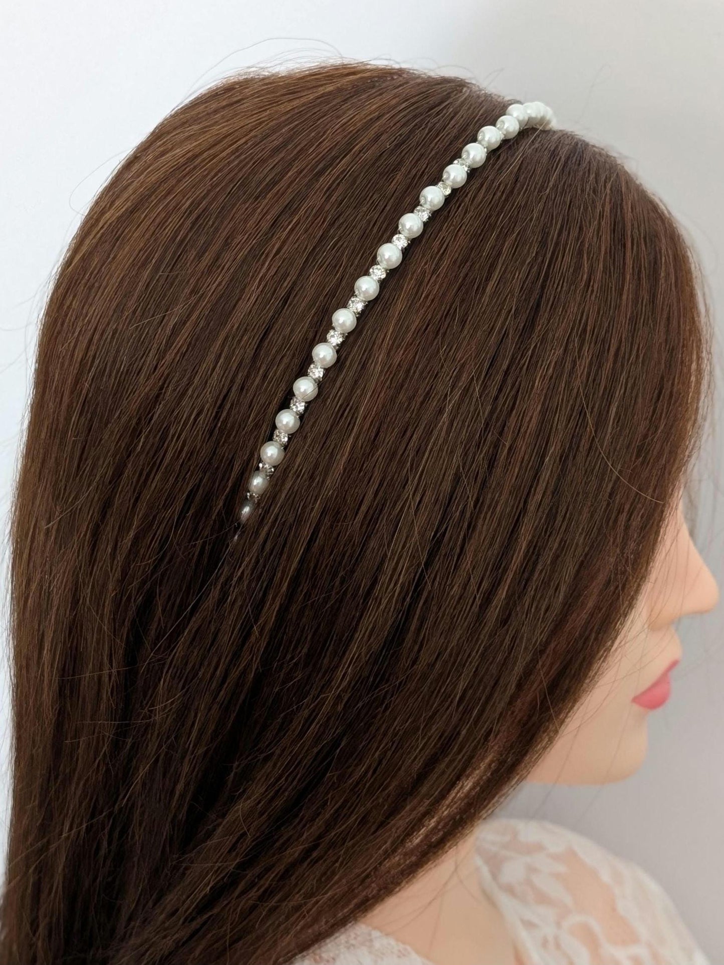 Avery - Pearl & Crystal Bridal Headband