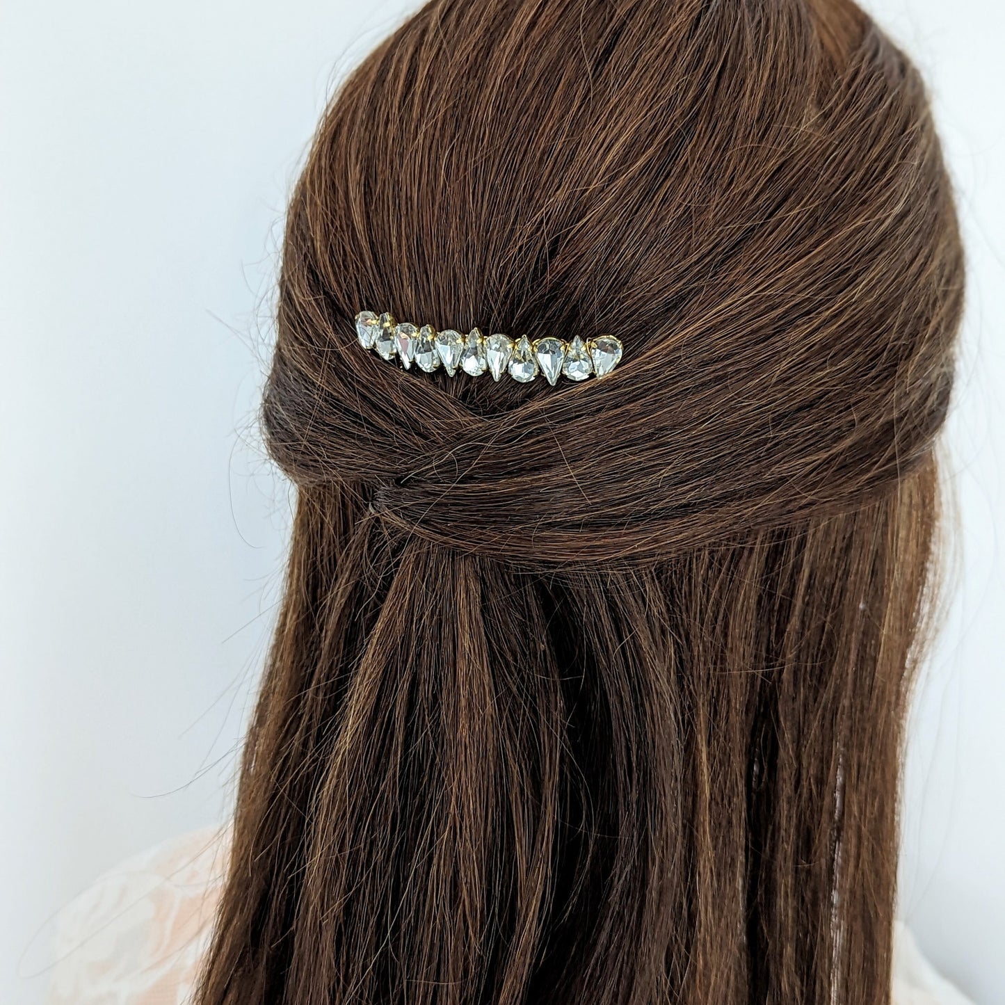 Faye - Dainty Crystal Bridal Hair Comb