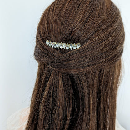 Faye - Dainty Crystal Bridal Hair Comb