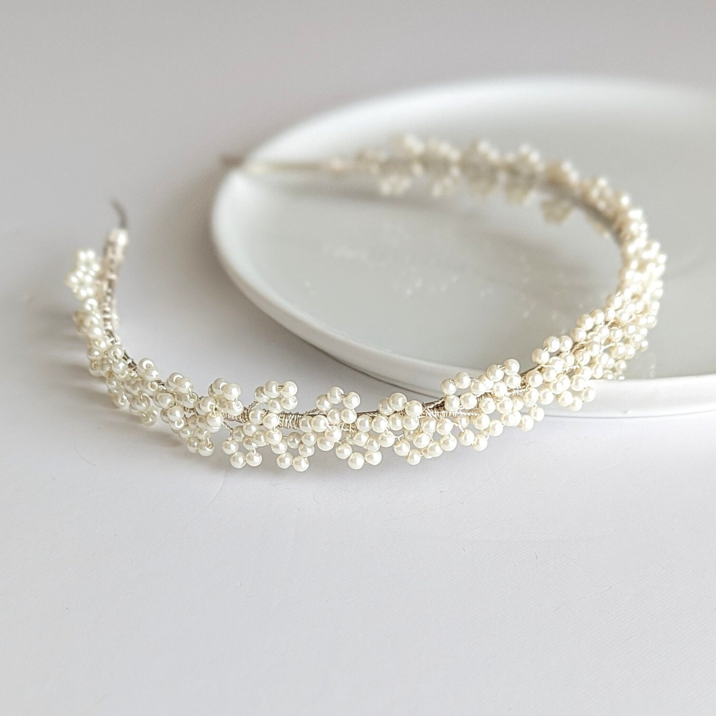 Sylvie – Baby’s Breath Inspired Pearl Headband
