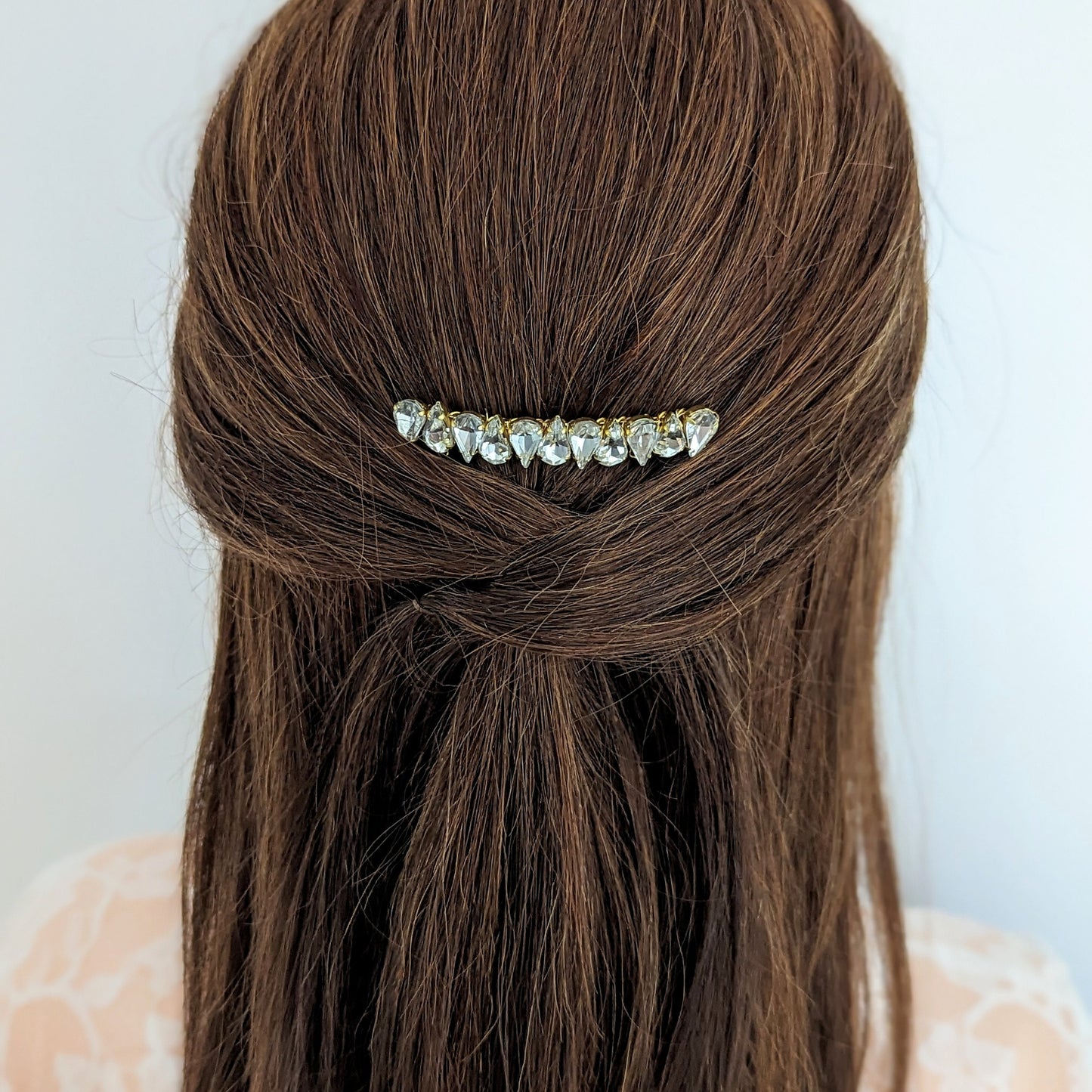 Faye - Dainty Crystal Bridal Hair Comb
