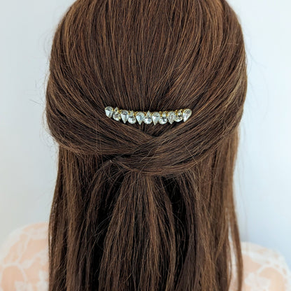Faye - Dainty Crystal Bridal Hair Comb
