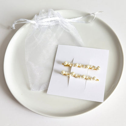 Kate – Pearl Wrapped Bobby Pins (Set of 2)