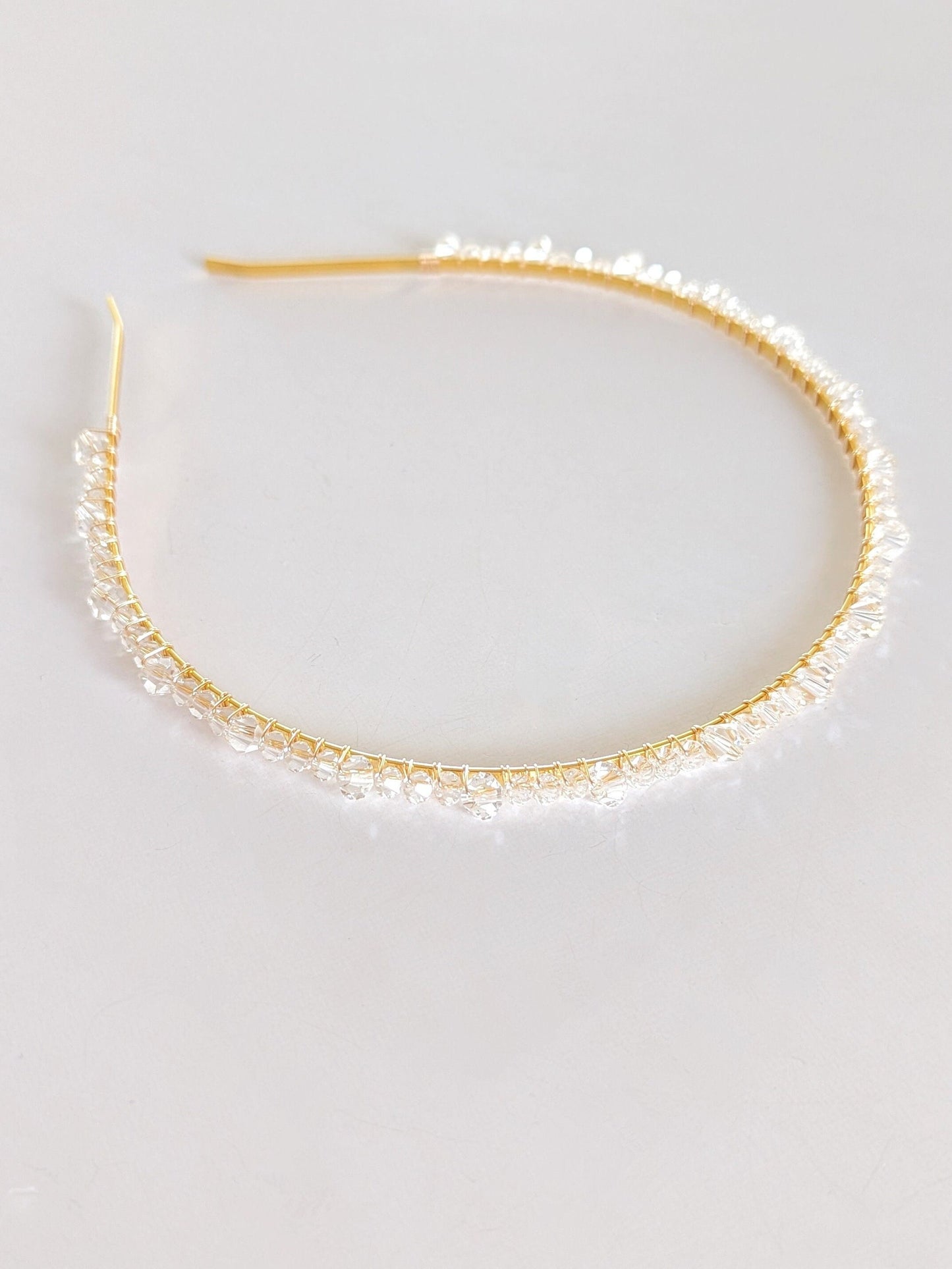 Luna - Dainty Crystal Bridal Headband