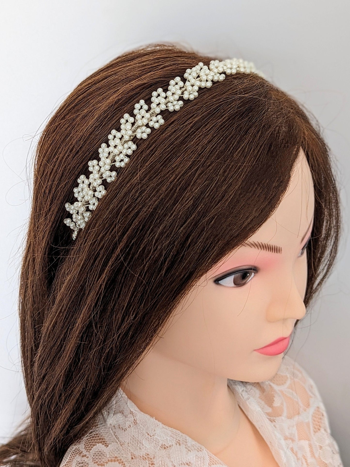 Sylvie – Baby’s Breath Inspired Pearl Headband