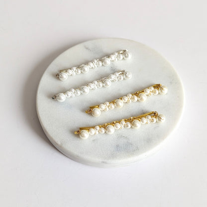 Kate – Pearl Wrapped Bobby Pins (Set of 2)