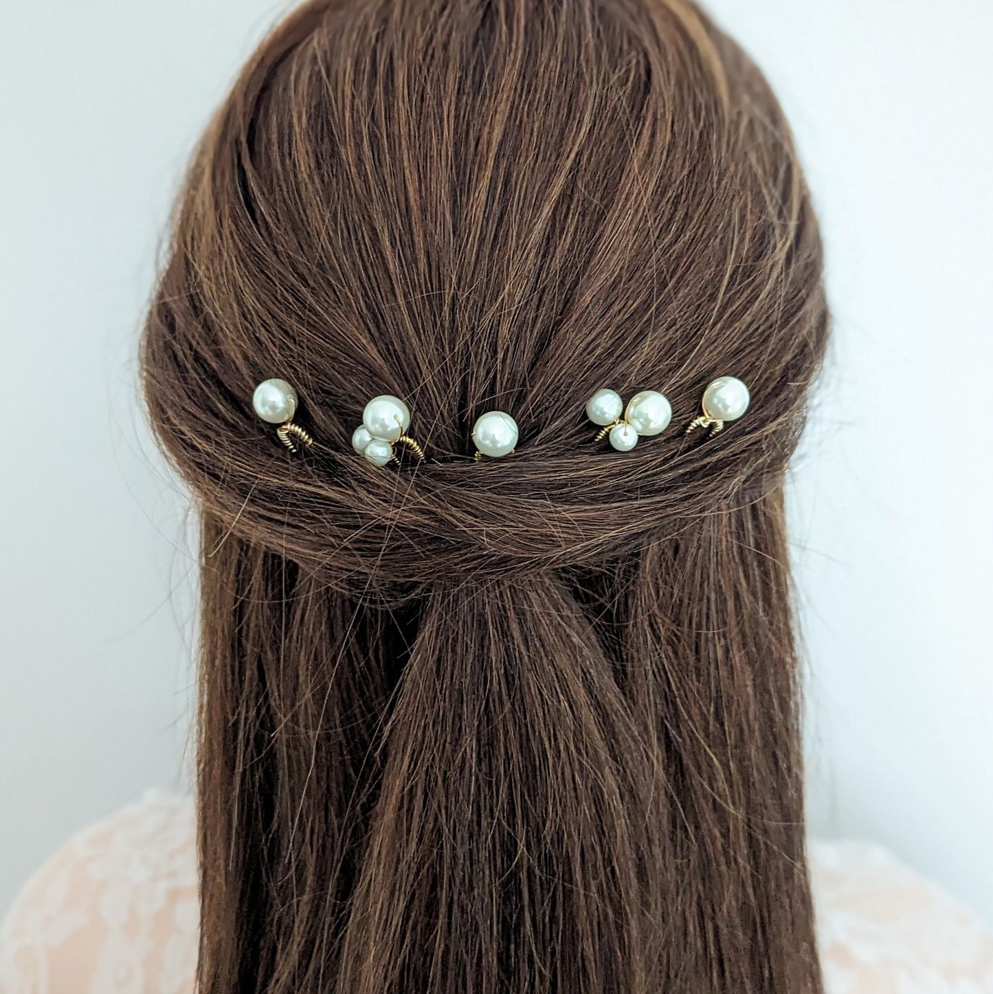Sofia – Mixed Pearl Hair Pin Set (Set of 5)