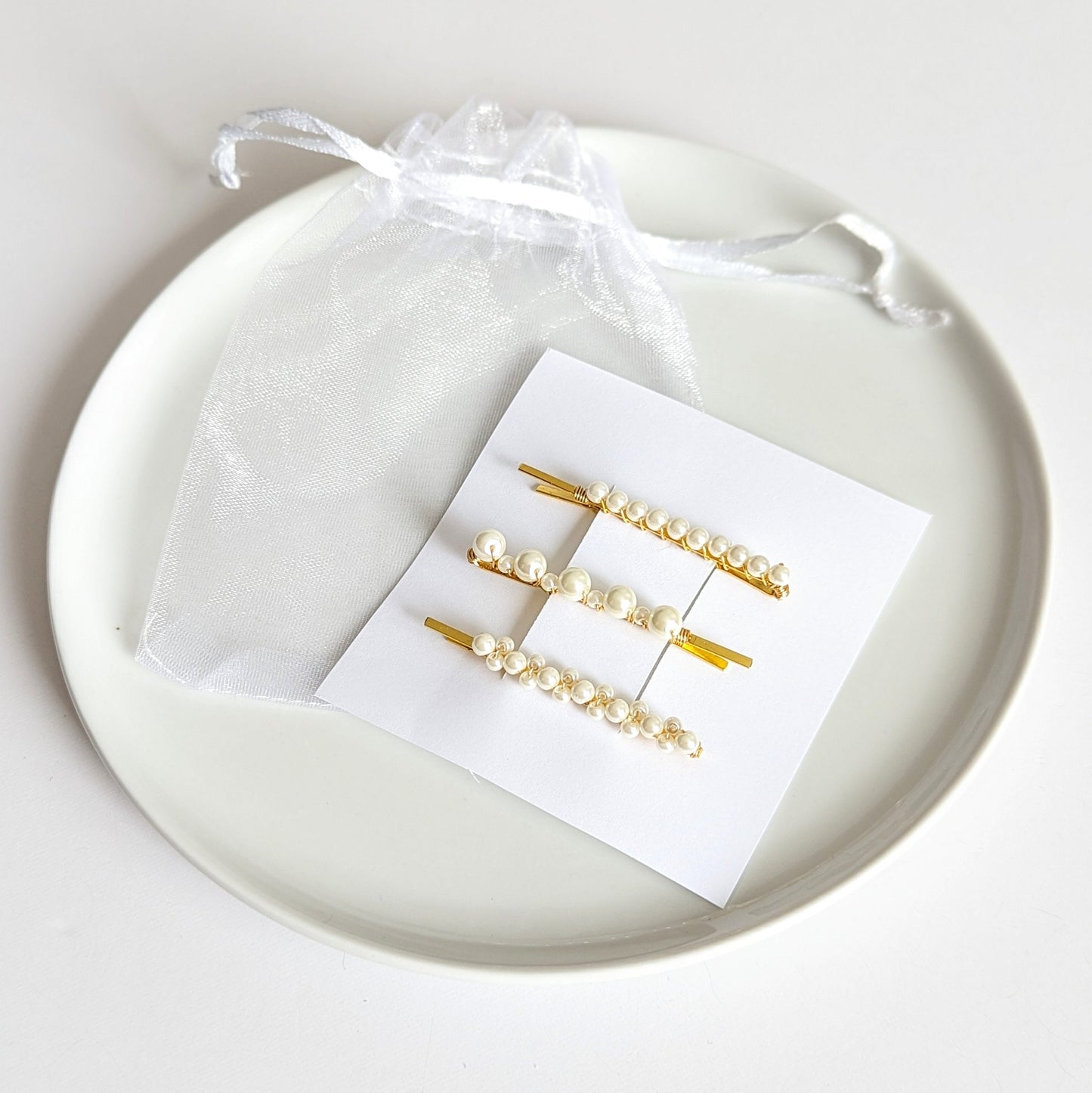 Madeline - Pearl Bobby Pins (Set of 3)