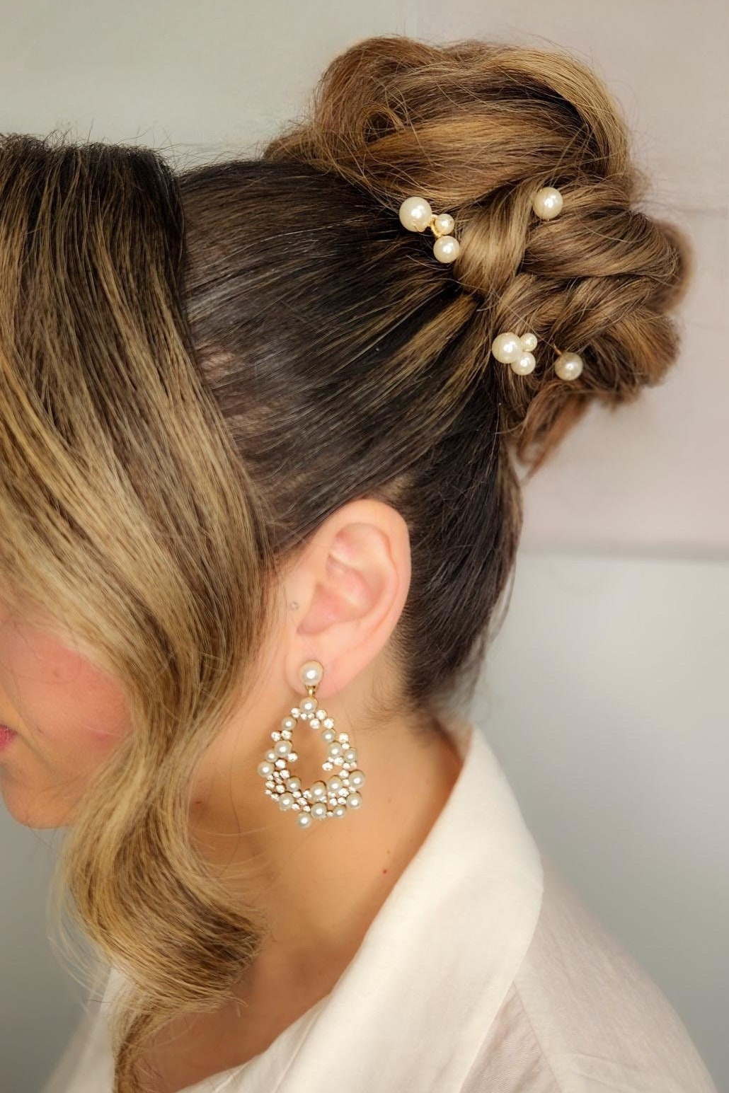 Pearl Hair Pins – Dainty Wedding Hair Accessories ( Set of 3, 6, 9, 12, or 18)