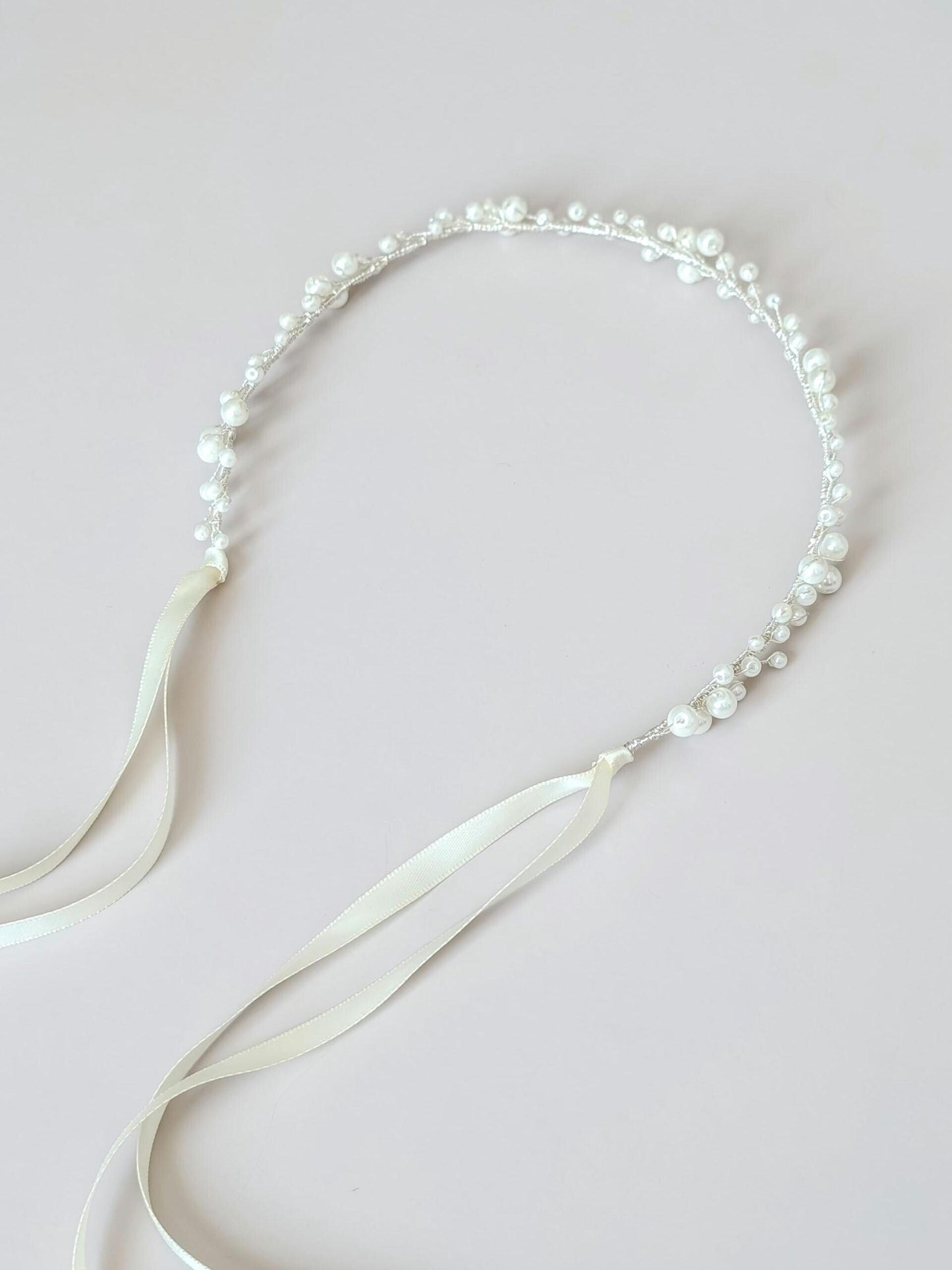 Eloise - Pearl Cluster Wedding Dress Sash (18"-30")