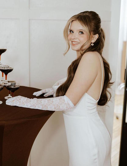 Ava - Crystal Bridal Earrings with Pearl Accents