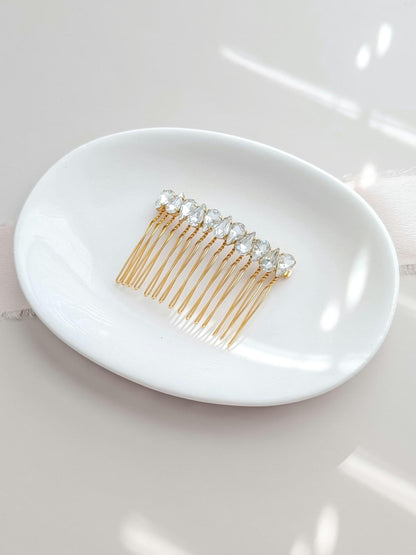 Faye - Dainty Crystal Bridal Hair Comb