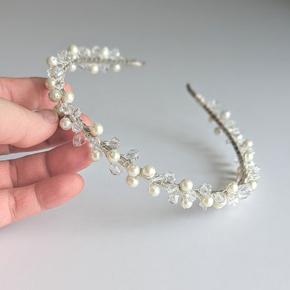 Isla – Pearl & Crystal Bridal Headband