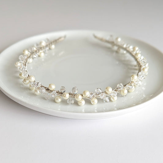Isla – Pearl & Crystal Bridal Headband