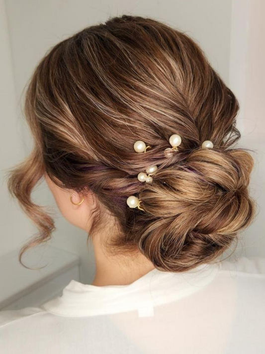 Sofia – Mixed Pearl Hair Pin Set (Set of 5)
