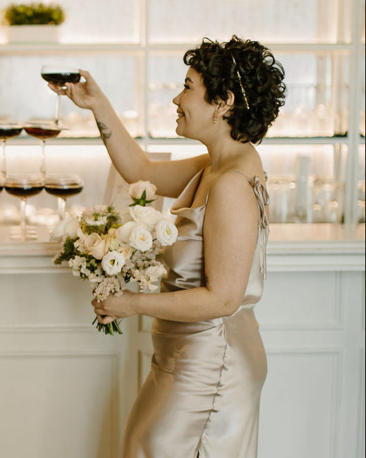 Luna - Dainty Crystal Bridal Headband