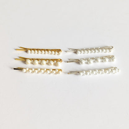 Madeline - Pearl Bobby Pins (Set of 3)