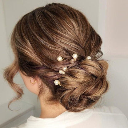 Sofia – Mixed Pearl Hair Pin Set (Set of 5)