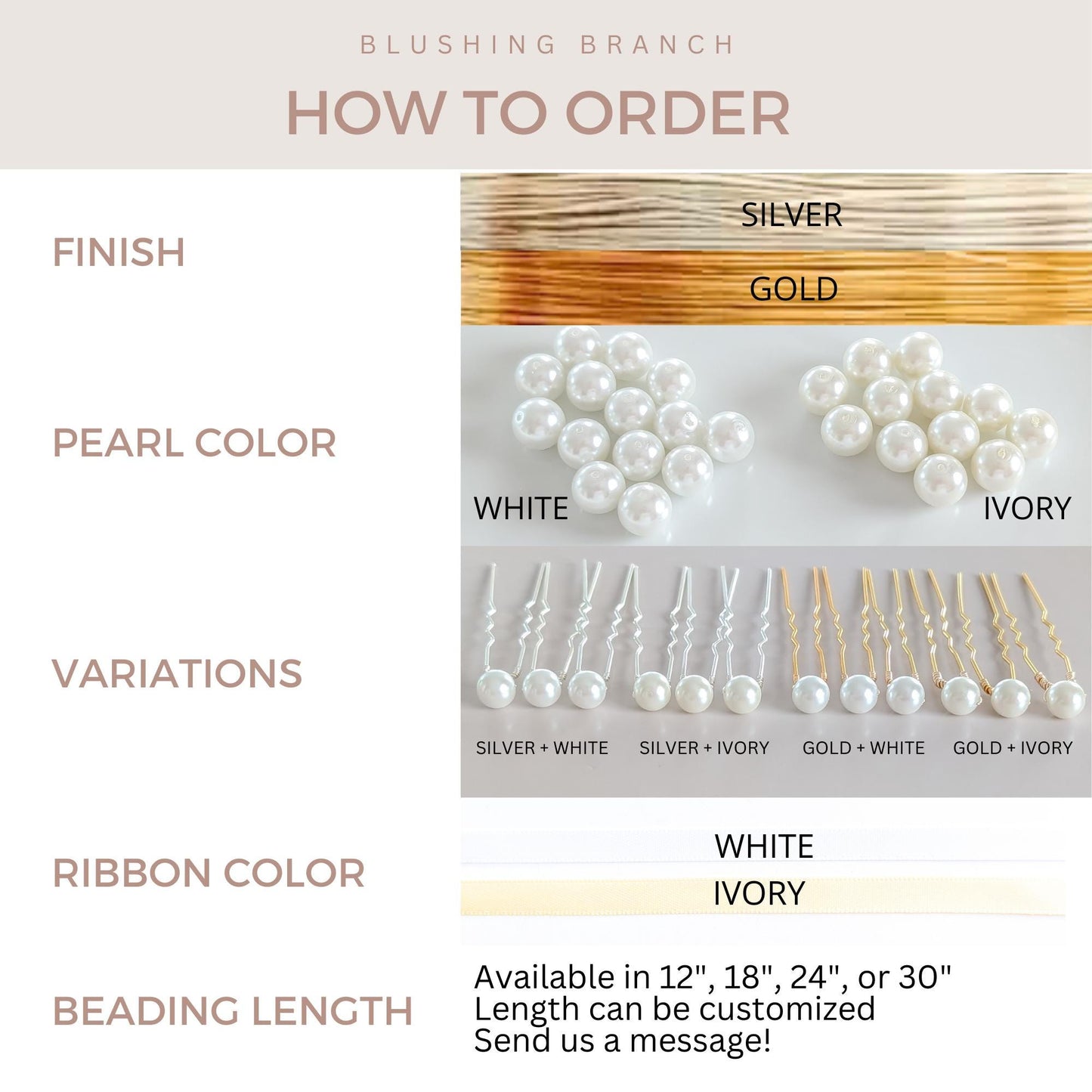 Audrey - Floral Pearl Bridal Sash (18"-30")