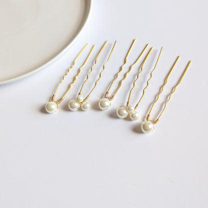 Sofia – Mixed Pearl Hair Pin Set (Set of 5)