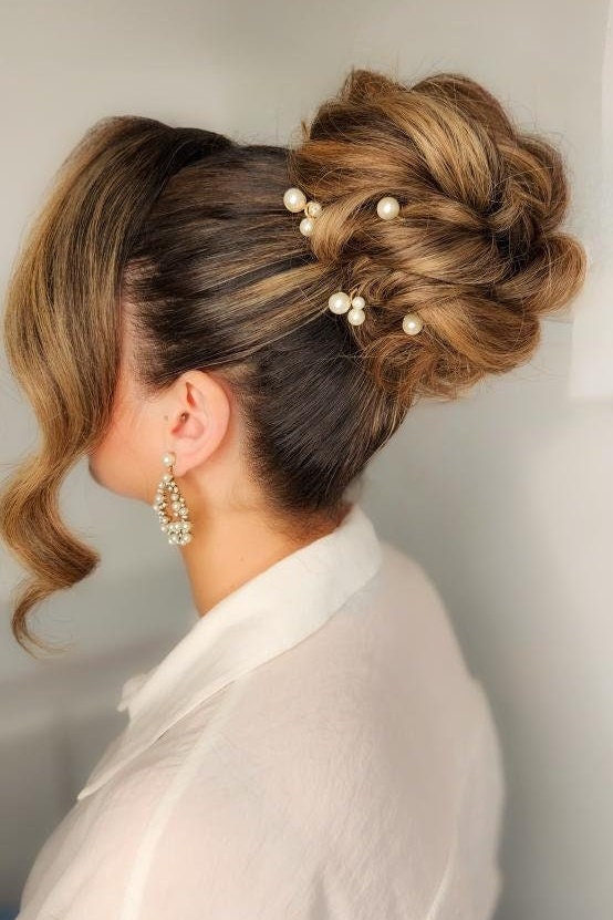 Pearl Hair Pins – Dainty Wedding Hair Accessories ( Set of 3, 6, 9, 12, or 18)