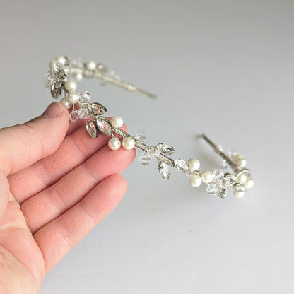 Charlotte – Statement Pearl & Crystal Bridal Headband