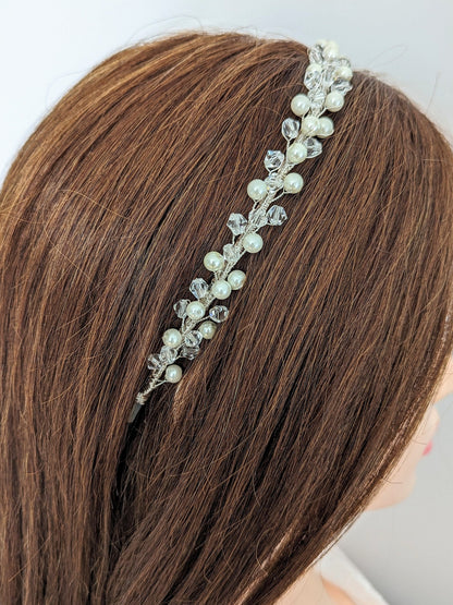 Isla – Pearl & Crystal Bridal Headband