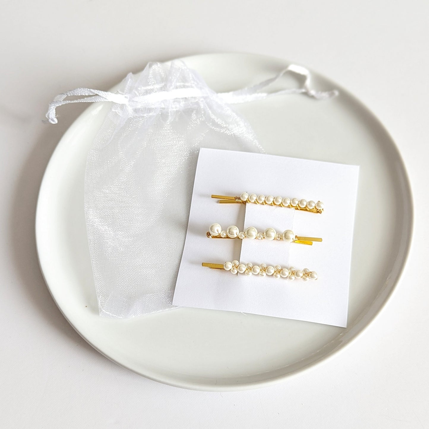 Madeline - Pearl Bobby Pins (Set of 3)