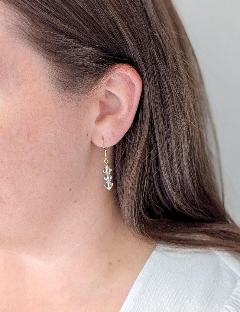 Luna & Tessa - Crystal Bridal Headband & Earring Set