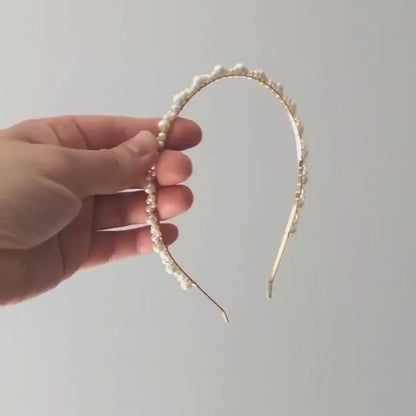Kate - Dainty Pearl Bridal Headband
